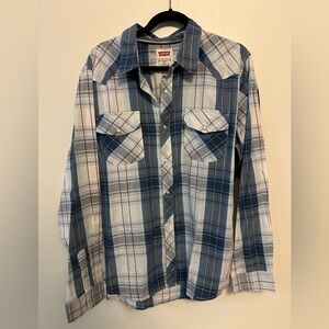 Levis long sleeve button down mens shirt size  XL
